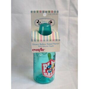 Vintage Evenflo Disney Babies Tinted Nurser Silicone Nipple 4 Oz Mickey Mouse
